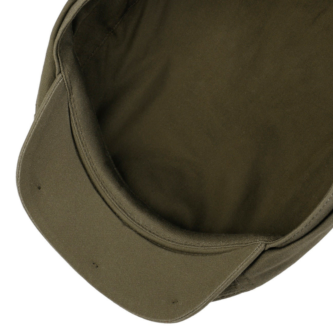 Stetson Cotton Twill Hatteras Bakerboy Cap In Olive