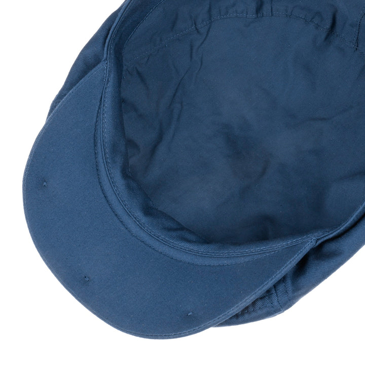 Stetson Cotton Twill Hatteras Bakerboy Cap In Blue