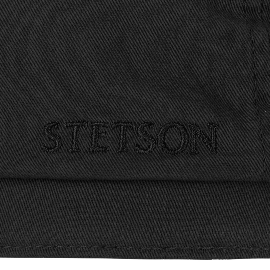 Stetson Cotton Twill Hatteras Bakerboy Cap In Black