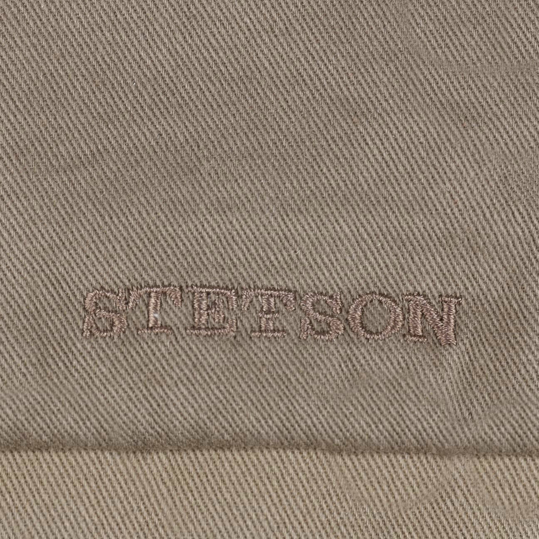 Stetson Cotton Twill Hatteras Bakerboy Cap In Taupe
