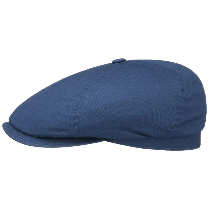 Stetson Cotton Twill Hatteras Bakerboy Cap In Blue