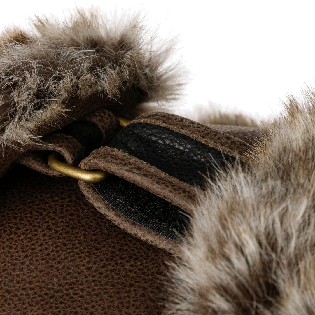 Stetson Cowhide Leather Bomber Aviator Hat