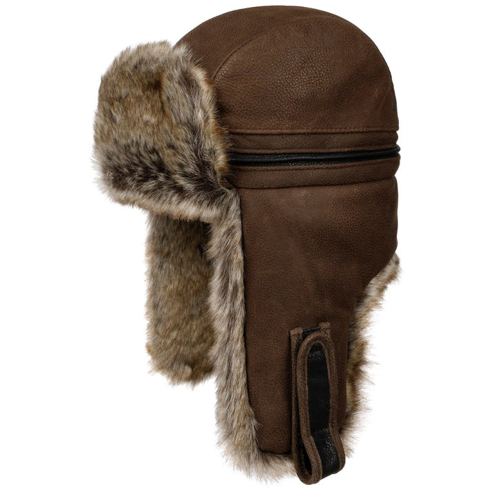 Stetson Cowhide Leather Bomber Aviator Hat