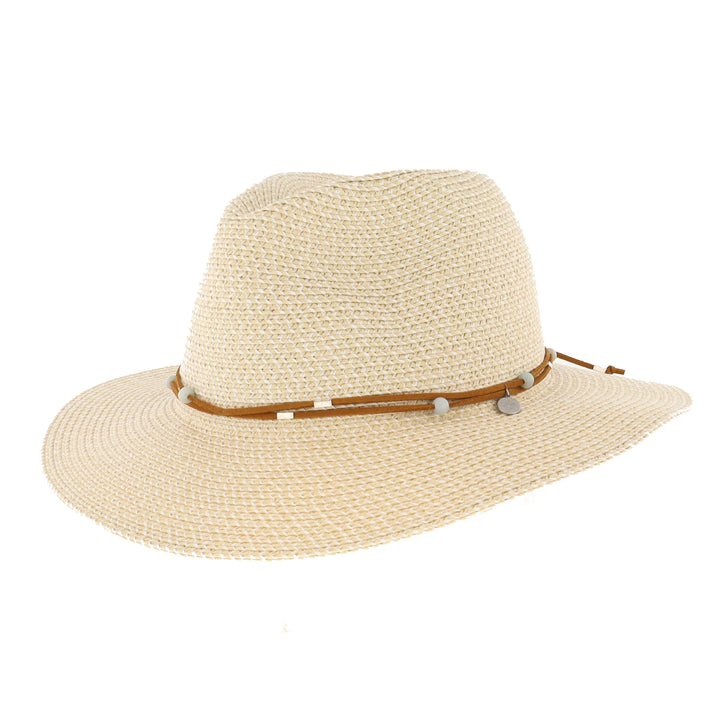 Wanderlust Straw Fedora Hat From Sunday Afternoons in Cream