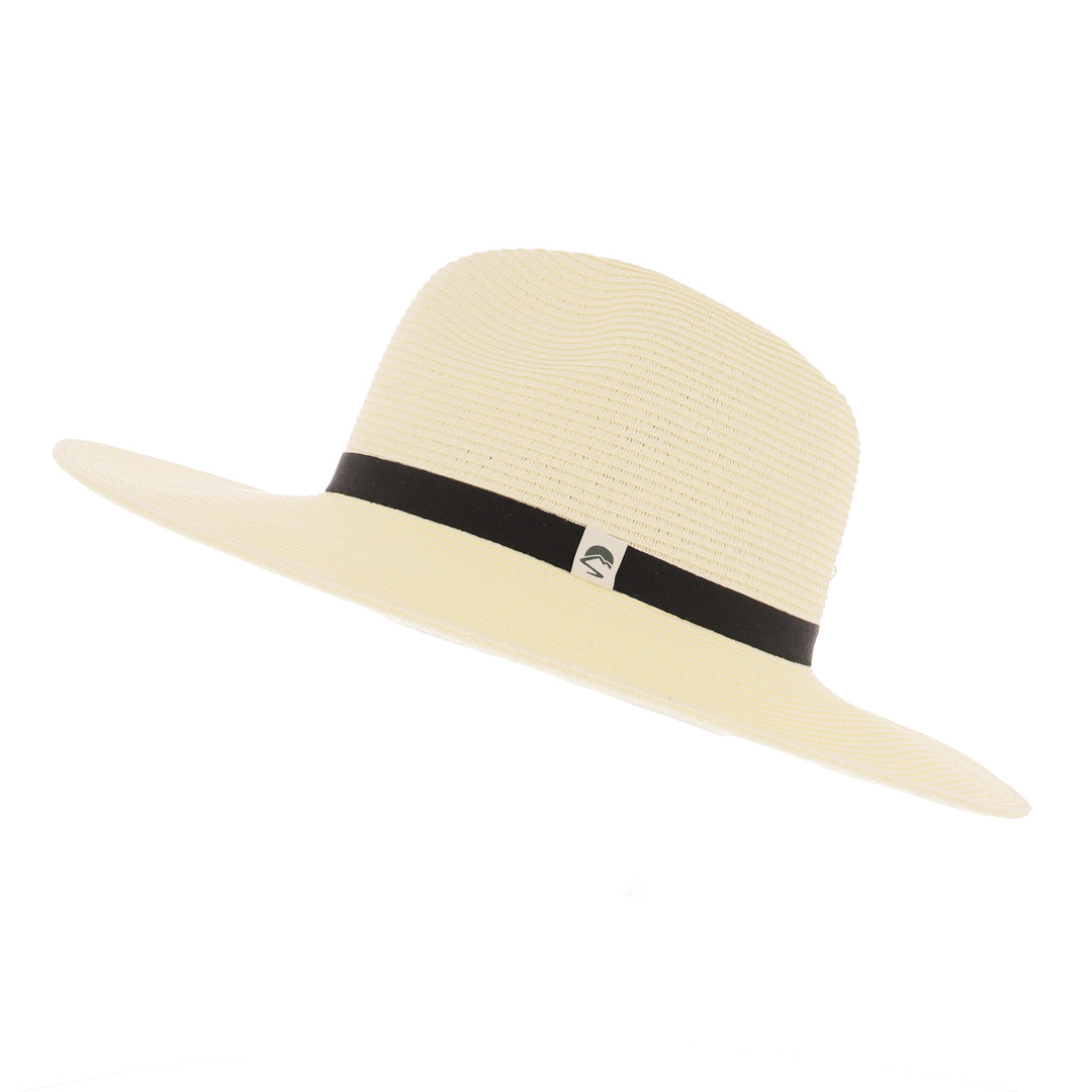 Sojourn Straw Wide Brim Sun Hat From Sunday Afternoons in Cream