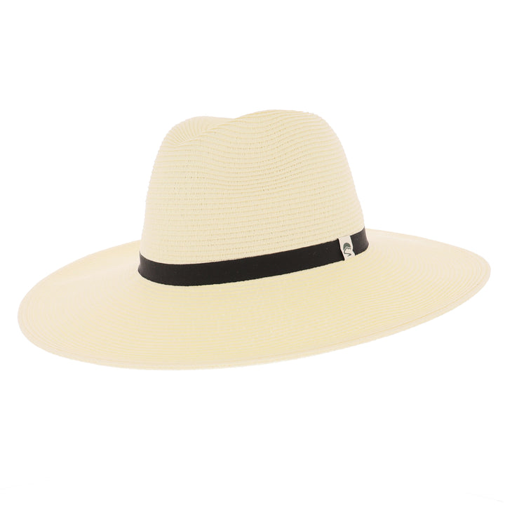 Sojourn Straw Wide Brim Sun Hat From Sunday Afternoons in Cream