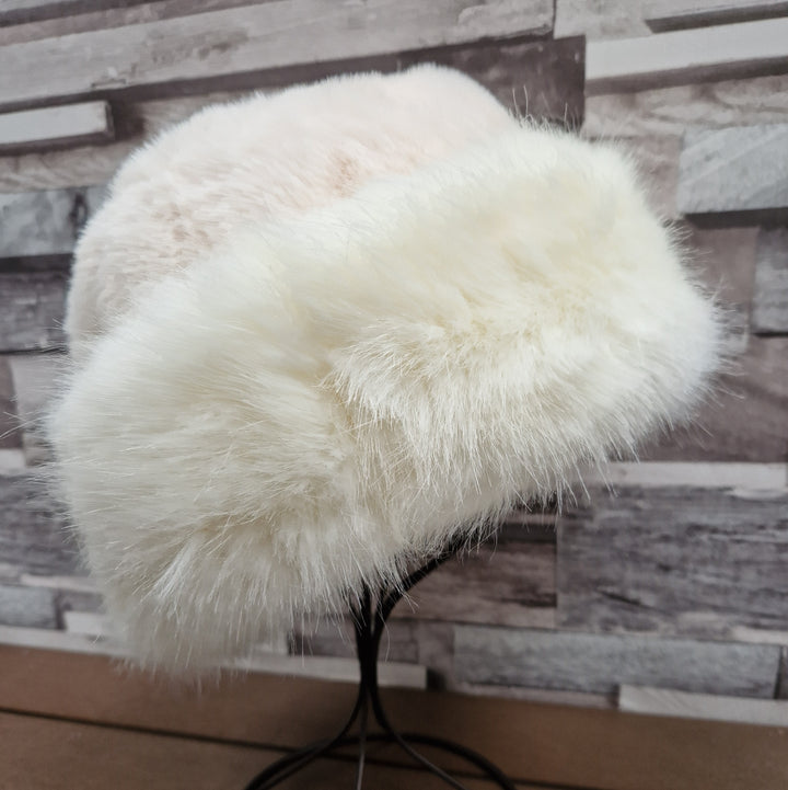 Super Soft Faux Fur Cossack Winter Hat Cream