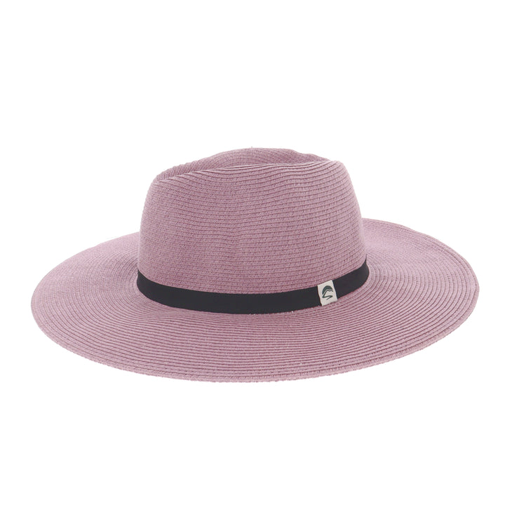 Sojourn Straw Wide Brim Sun Hat From Sunday Afternoons in Dusty Pink