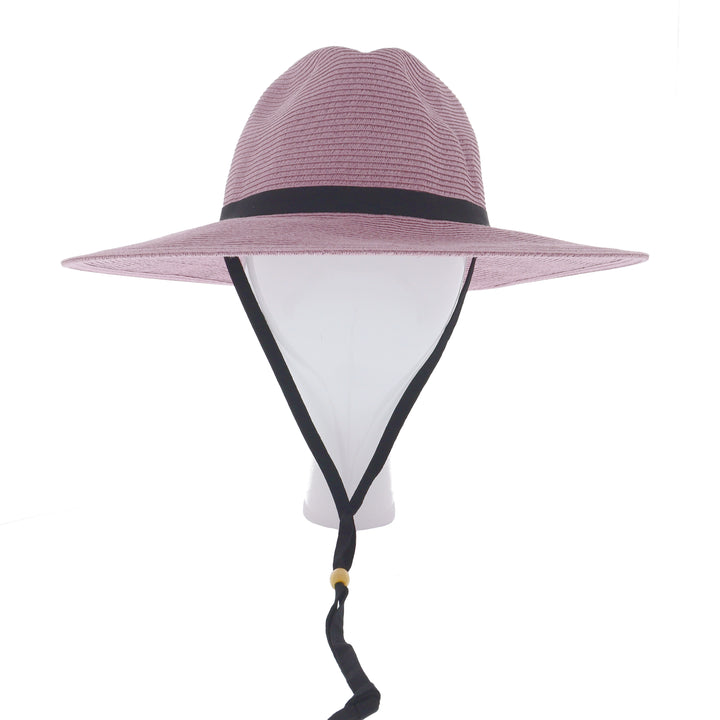 Sojourn Straw Wide Brim Sun Hat From Sunday Afternoons in Dusty Pink