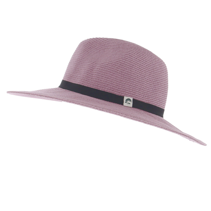 Sojourn Straw Wide Brim Sun Hat From Sunday Afternoons in Dusty Pink