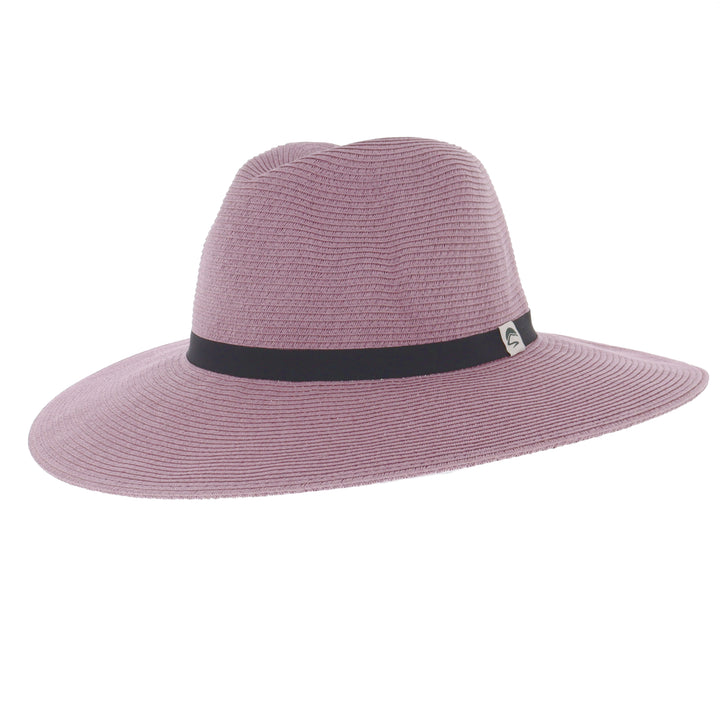 Sojourn Straw Wide Brim Sun Hat From Sunday Afternoons in Dusty Pink