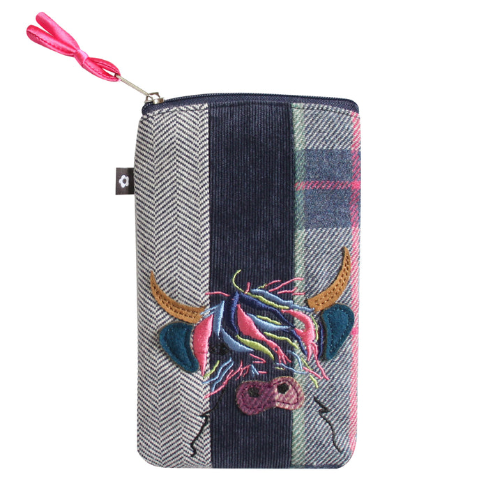 Highland Cow Applique Glasses Case by Earth Squared