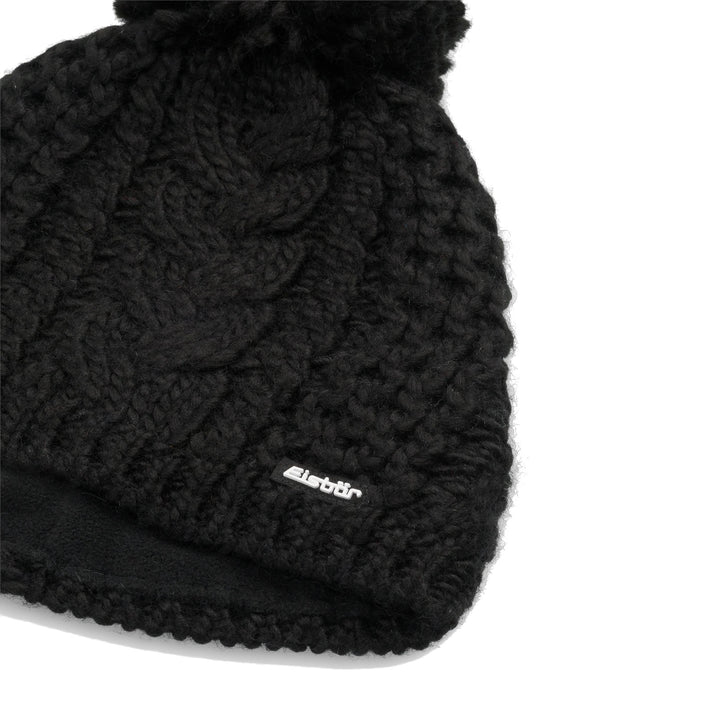 Eisbar AFRA Pom Bobble Hat - Black