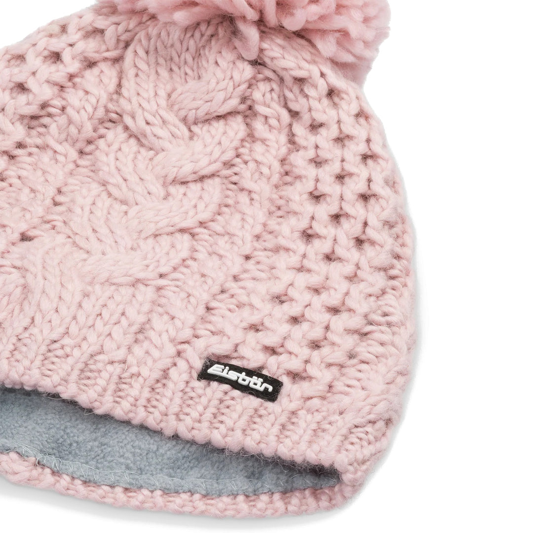 Eisbar AFRA Pom Bobble Hat - Pink Clay