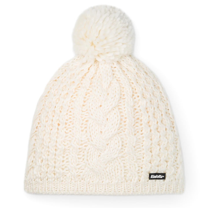 Eisbar AFRA Pom Bobble Hat - White
