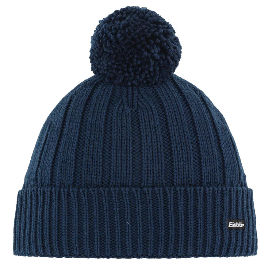 Gorro Eisbär Tiana Para Mujer - Tejido Con Piedras Preciosas, Pompón De Piel Sintética, Forro Polar, Talla Única (56-58 Cm)