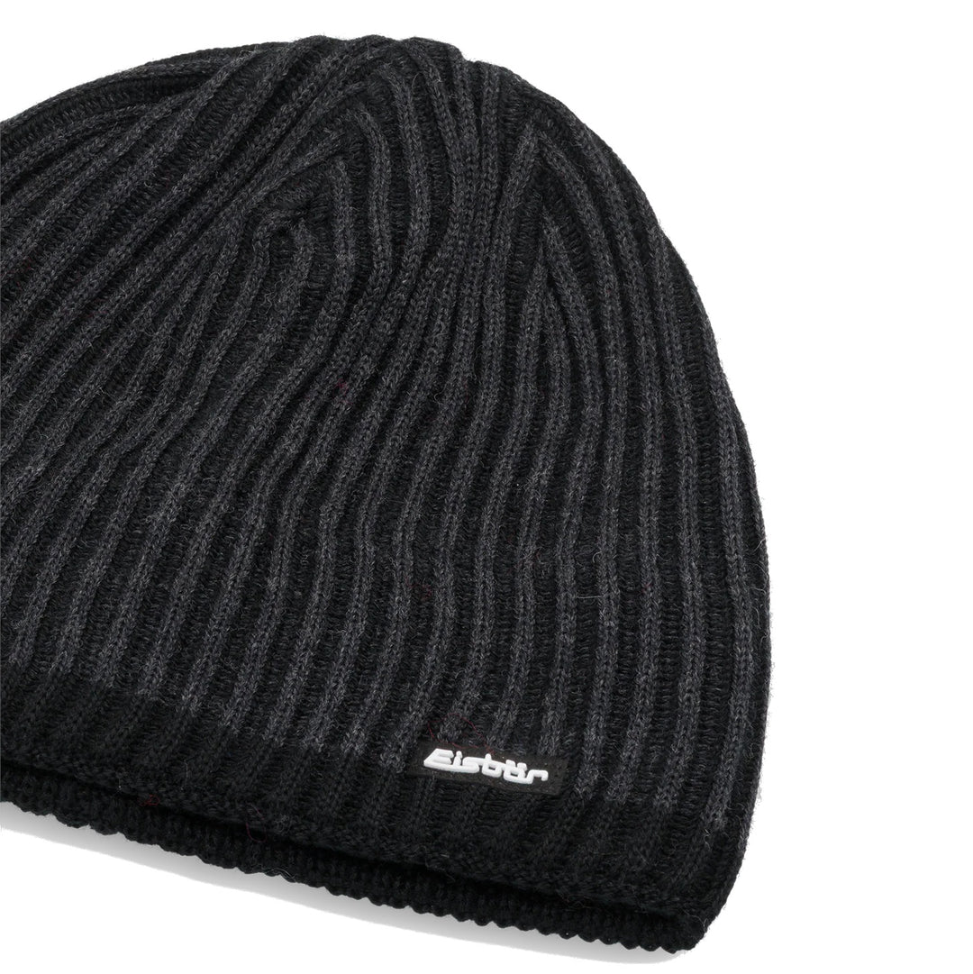 Eisbar Alex Ribbed Beanie hat - Charcoal/Black