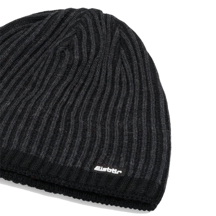 Eisbar Alex Ribbed Beanie hat - Charcoal/Black