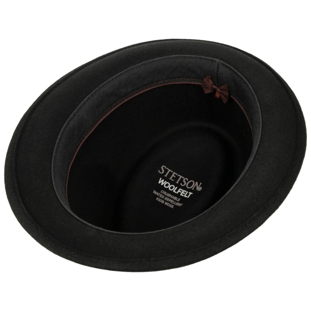 Stetson Etowah Trilby Wool Hat Black