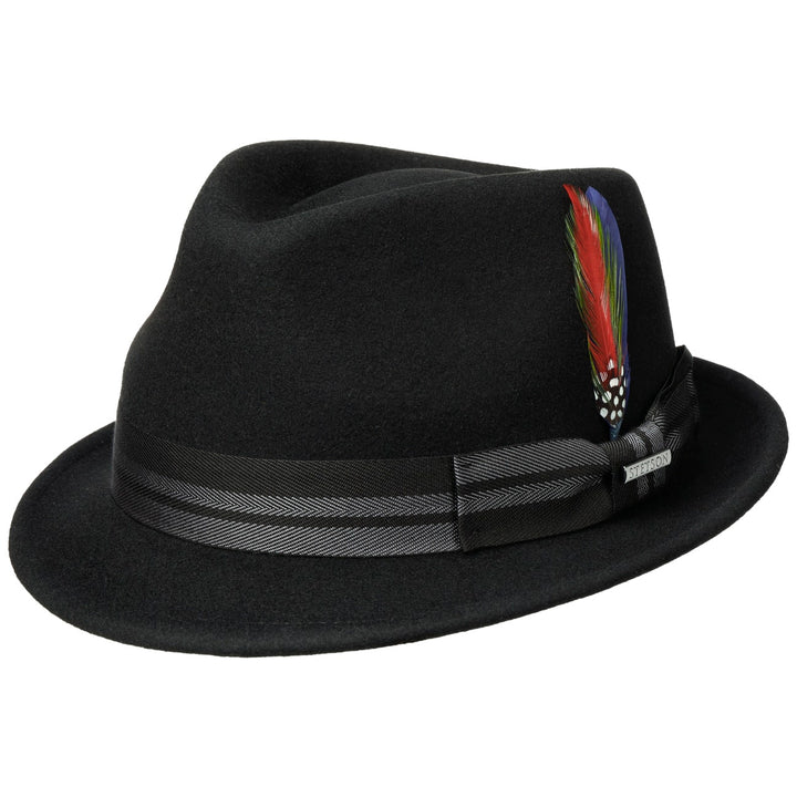 Stetson Etowah Trilby Wool Hat Black