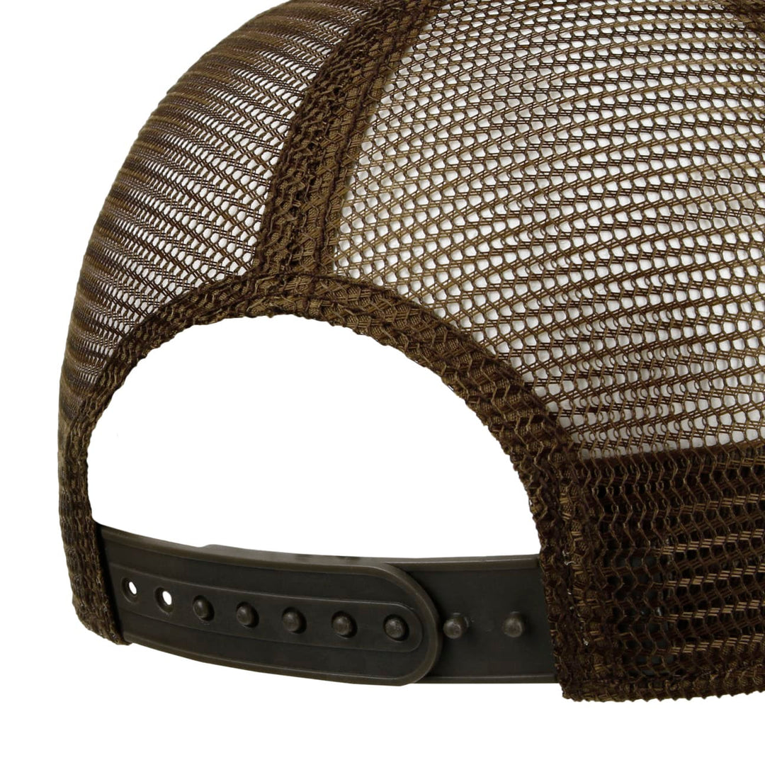 Stetson Leather Patch Baseball Trucker Cap Adjustable Snapback