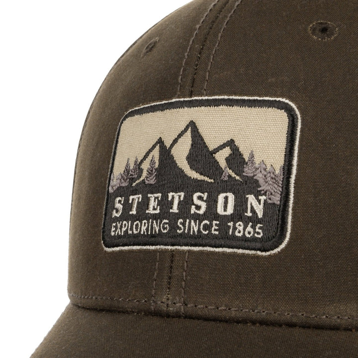 Stetson Waxed Cotton Baseball Cap Adjustable Snapback