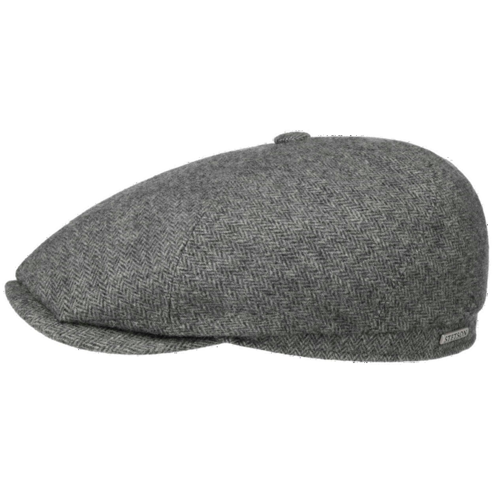 Stetson Dickvale 6-Panel Herringbone Cap Grey