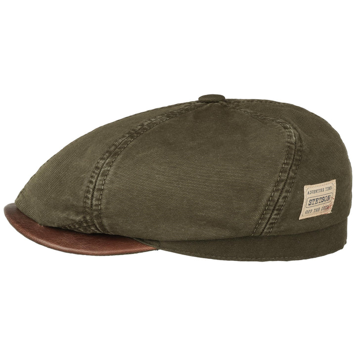 Stetson 6-Panel Cotton Canvas Cap Olive