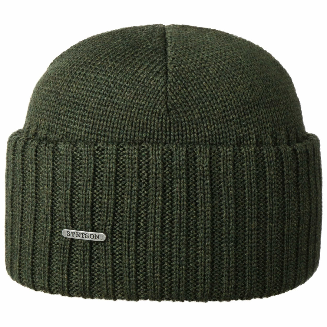 Stetson Northport Merion Wool Beanie Olive