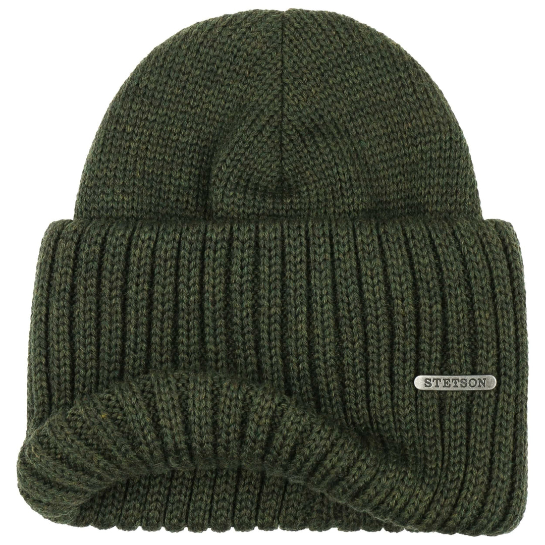 Stetson Northport Merion Wool Beanie Olive