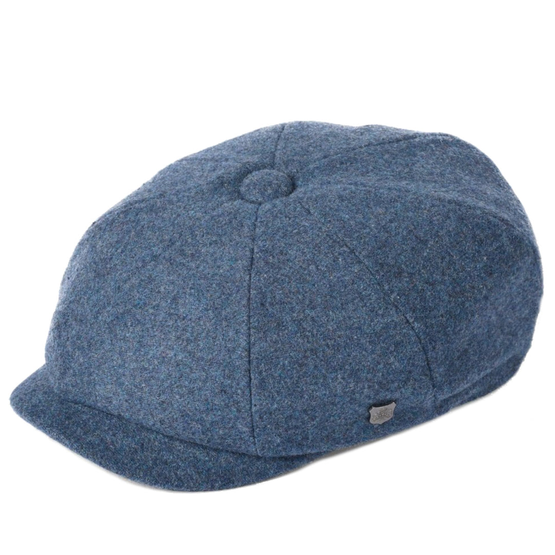 Failsworth Alfie Melton Bakerboy Cap Jeans Blue