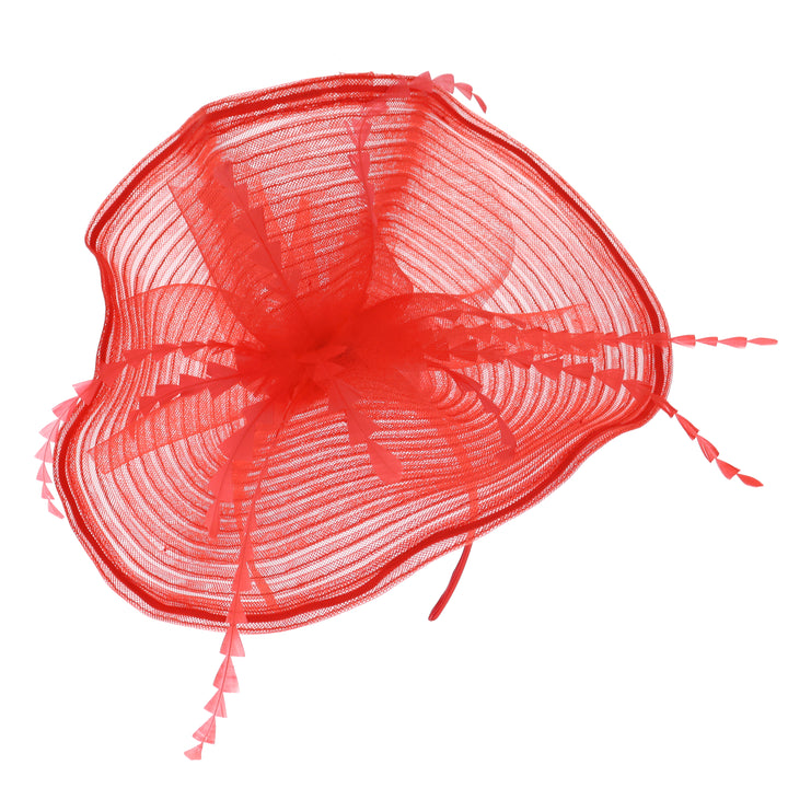 Poppy Red Headband Fascinator (9914)