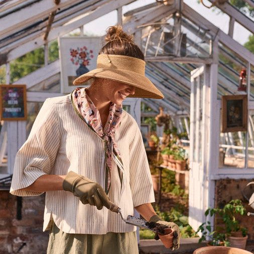 Women's Cannes Visor in Tan, from Failsworth
