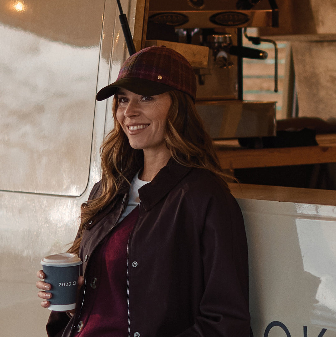 Failsworth Women's Country Wool Baseball Cap Mulberry
