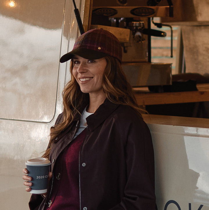 Failsworth Women's Country Wool Baseball Cap Mulberry