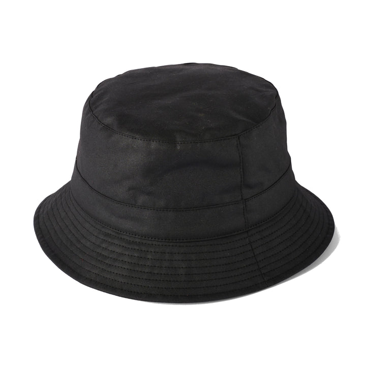 Failsworth Waxed Cotton Bucket Hat Black