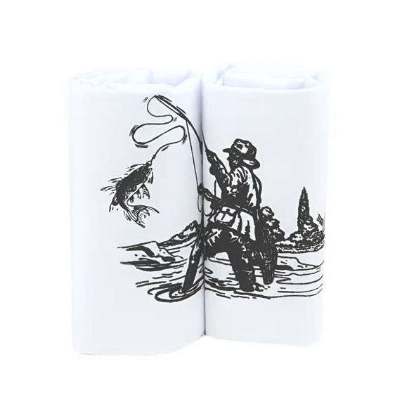 Men’s 100% Cotton Fishing Print Handkerchief / Hanky