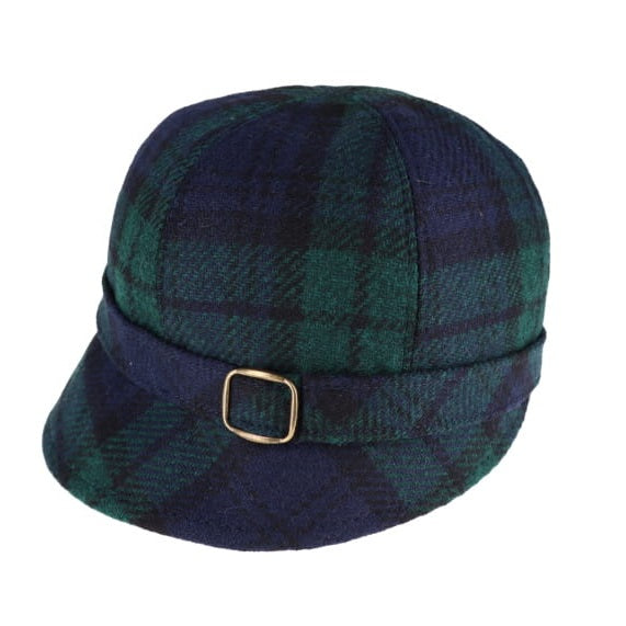Black Watch Check 100% Wool 'Flapper' Hat