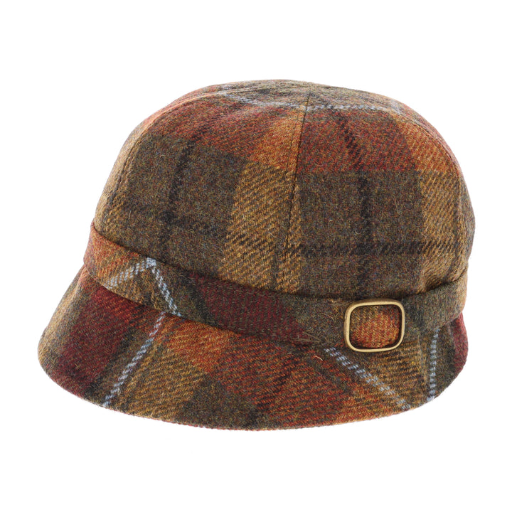 Rust Check 100% Wool 'Flapper' Hat