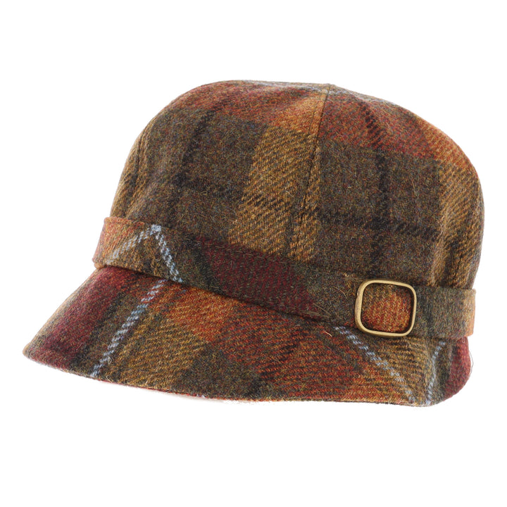 Rust Check 100% Wool 'Flapper' Hat