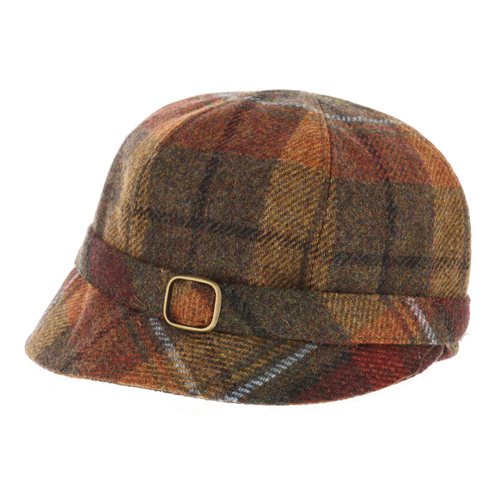 Rust Check 100% Wool 'Flapper' Hat