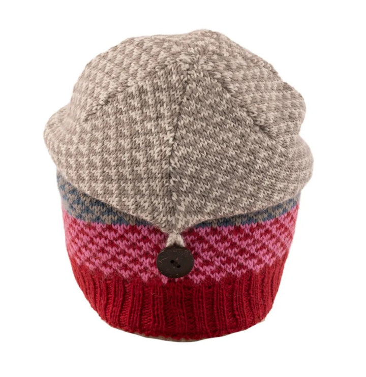 Kusan Wool Button Down Floppy Hat Red