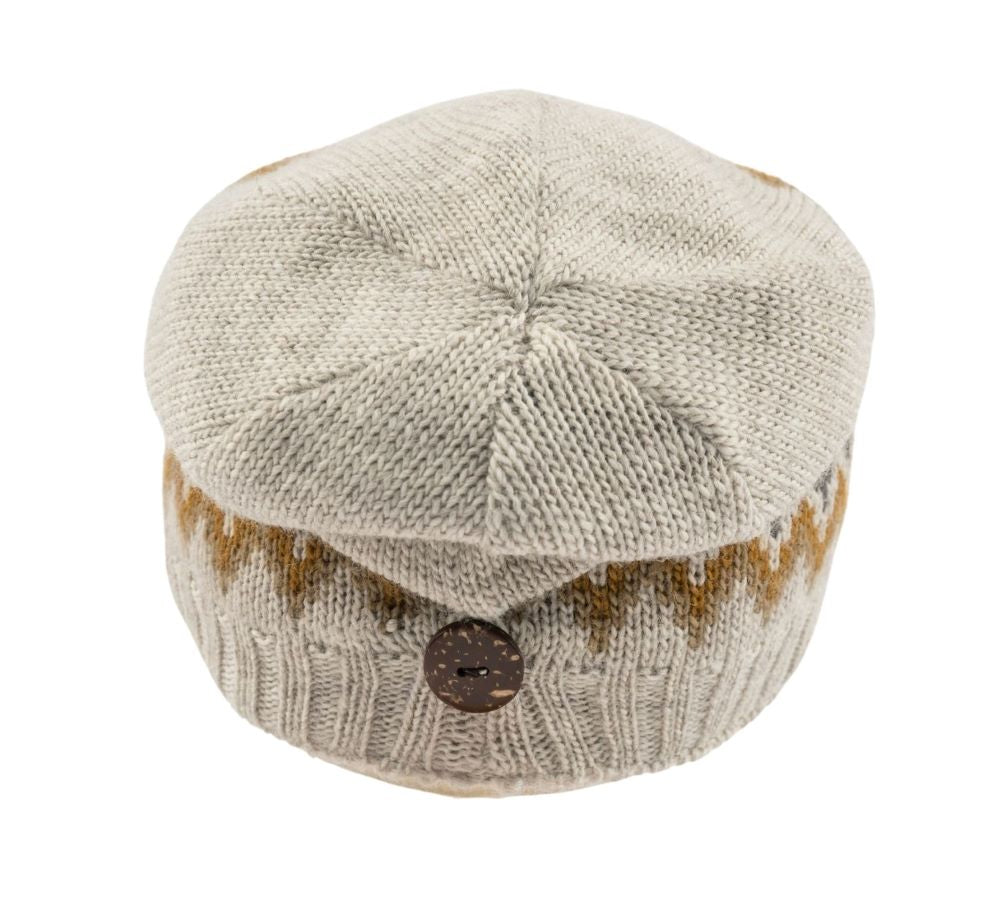 Kusan Wool Button Down Floppy Hat Oatmeal