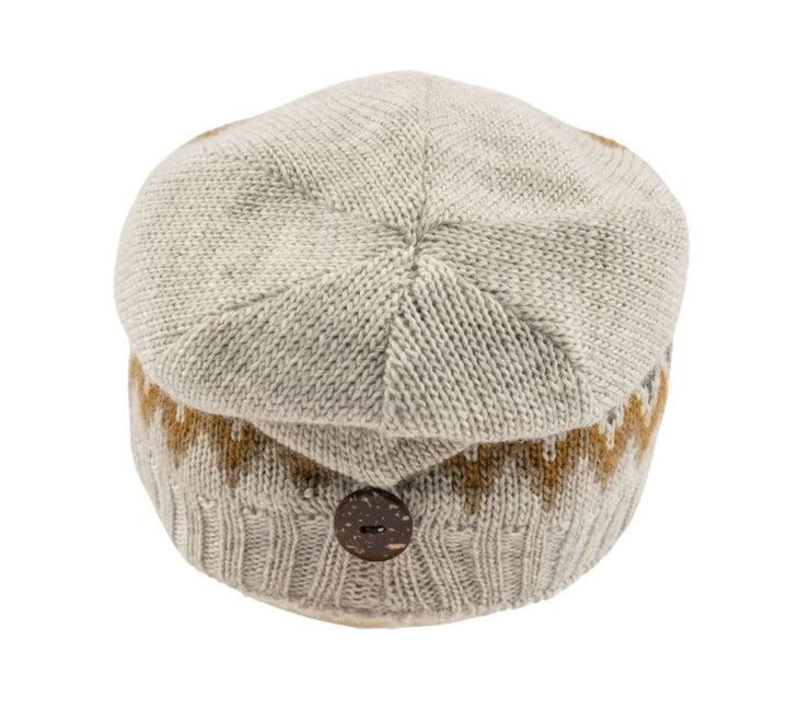 Kusan Wool Button Down Floppy Hat Oatmeal