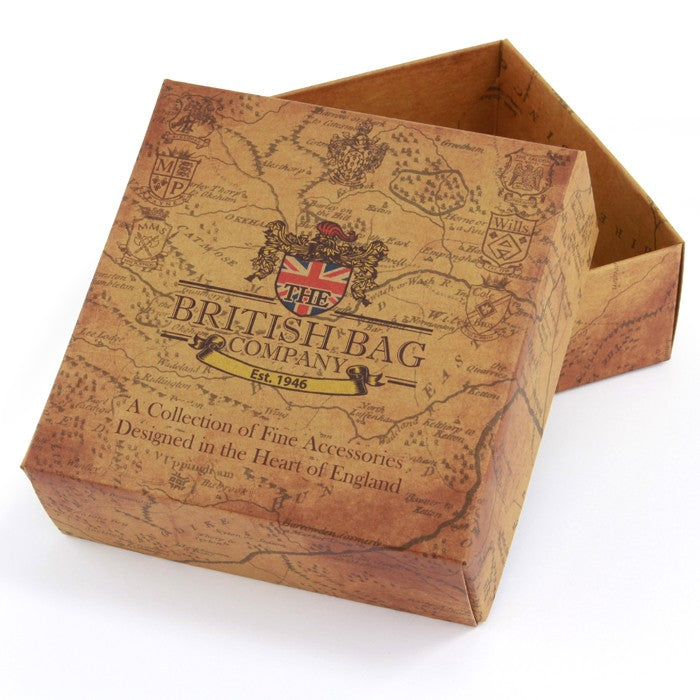 Harris Tweed & Leather Trinket Cuff Links Box