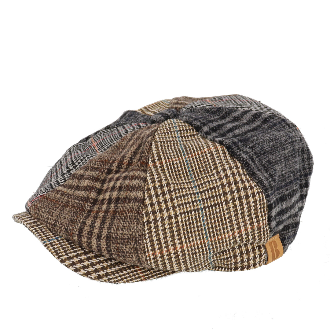 'Gilbert' Patchwork Bakerboy Cap