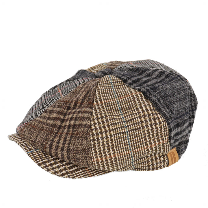 'Gilbert' Patchwork Bakerboy Cap