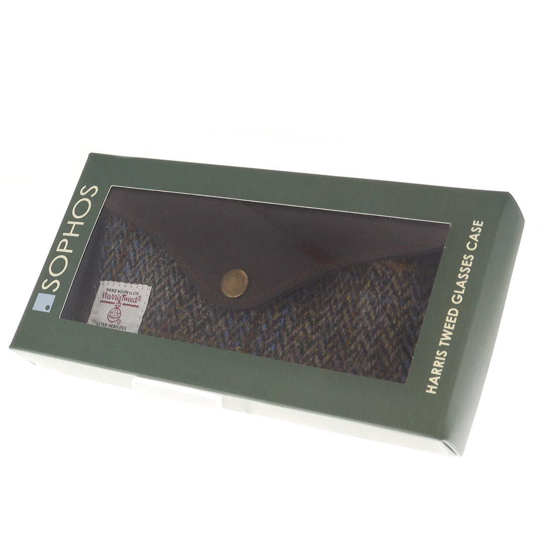 Carloway Harris Tweed & Leather Glasses Case/Holder