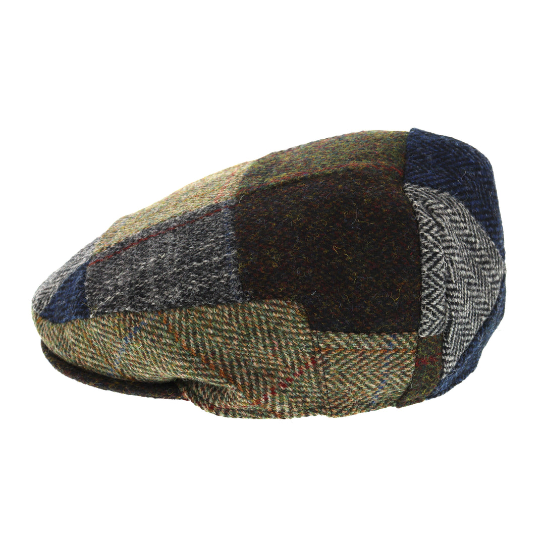 Glen Appin Harris Tweed Patchwork Wool Country Flat Cap