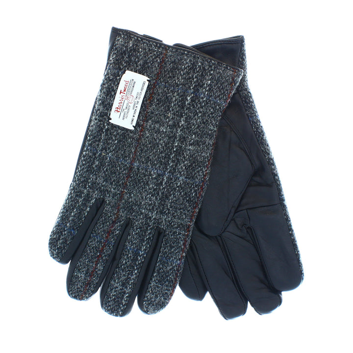 Leather & Harris Tweed Gloves